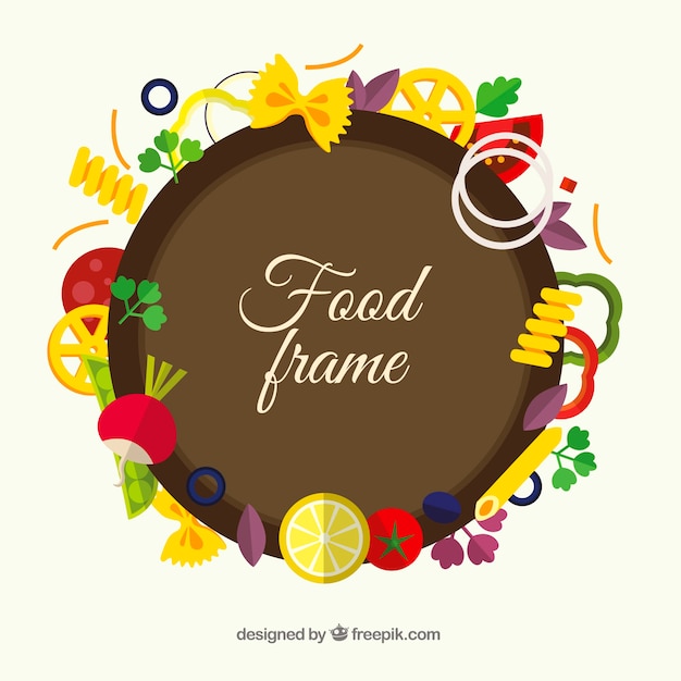 Free vector food frame