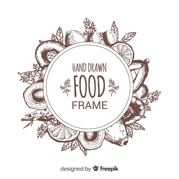 Free vector food frame