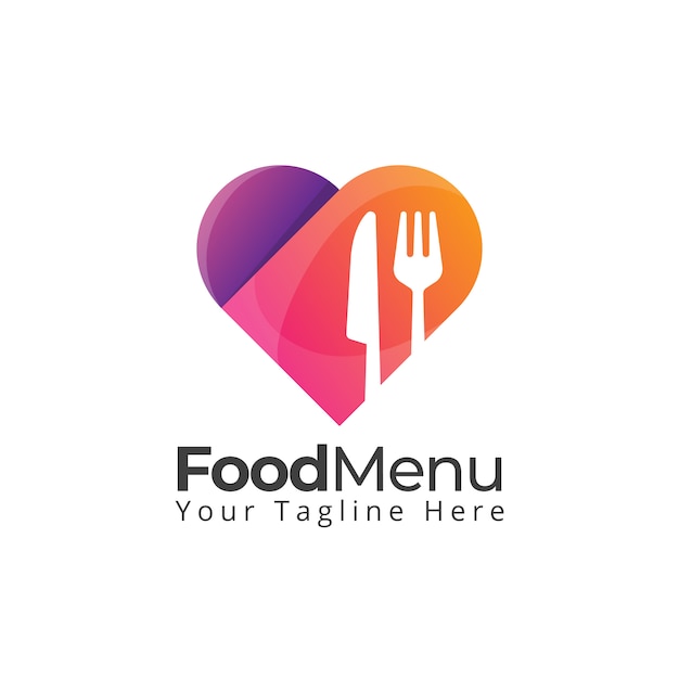 Download Free Food Love Logo Premium Vector Use our free logo maker to create a logo and build your brand. Put your logo on business cards, promotional products, or your website for brand visibility.