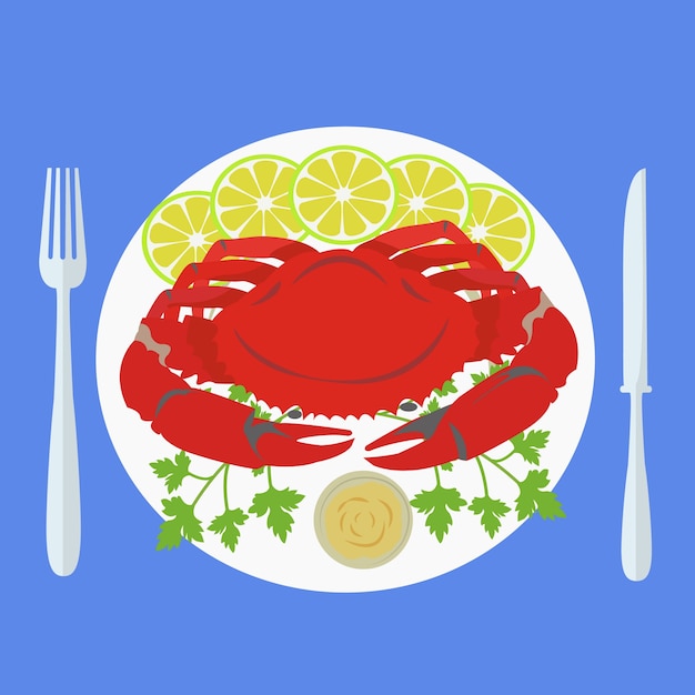 Free vector food plate design