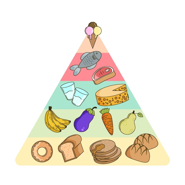 Food pyramid style