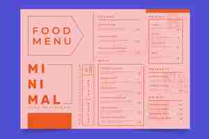 Free vector food restaurant menu template