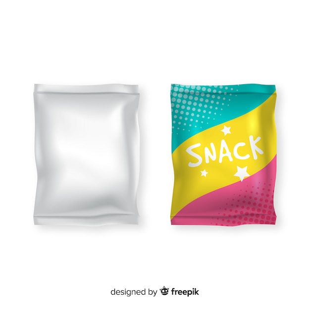 Free vector food snack pillow background