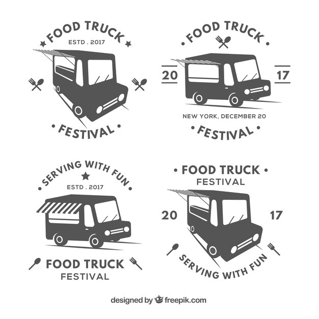 Food truck badge collection