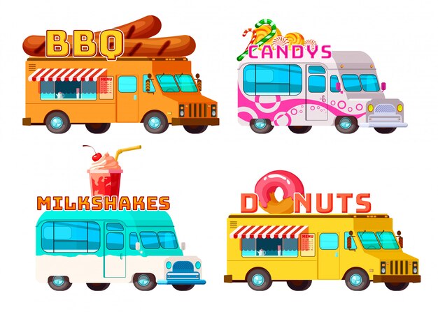 Food Trucks Set