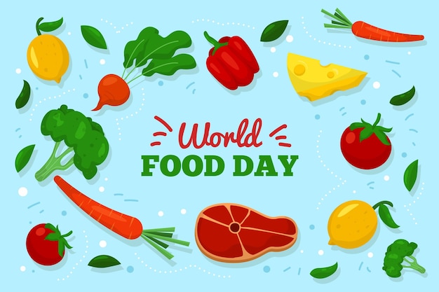 Foodstuff illustrations world food day