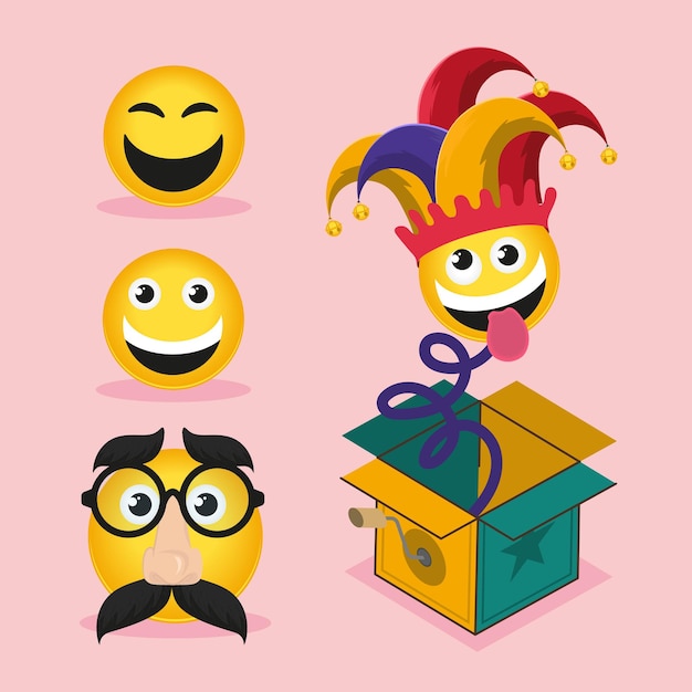 Fools day emoticon