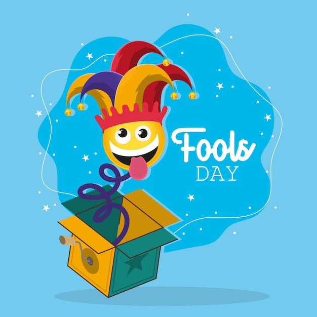 Fools day party card design