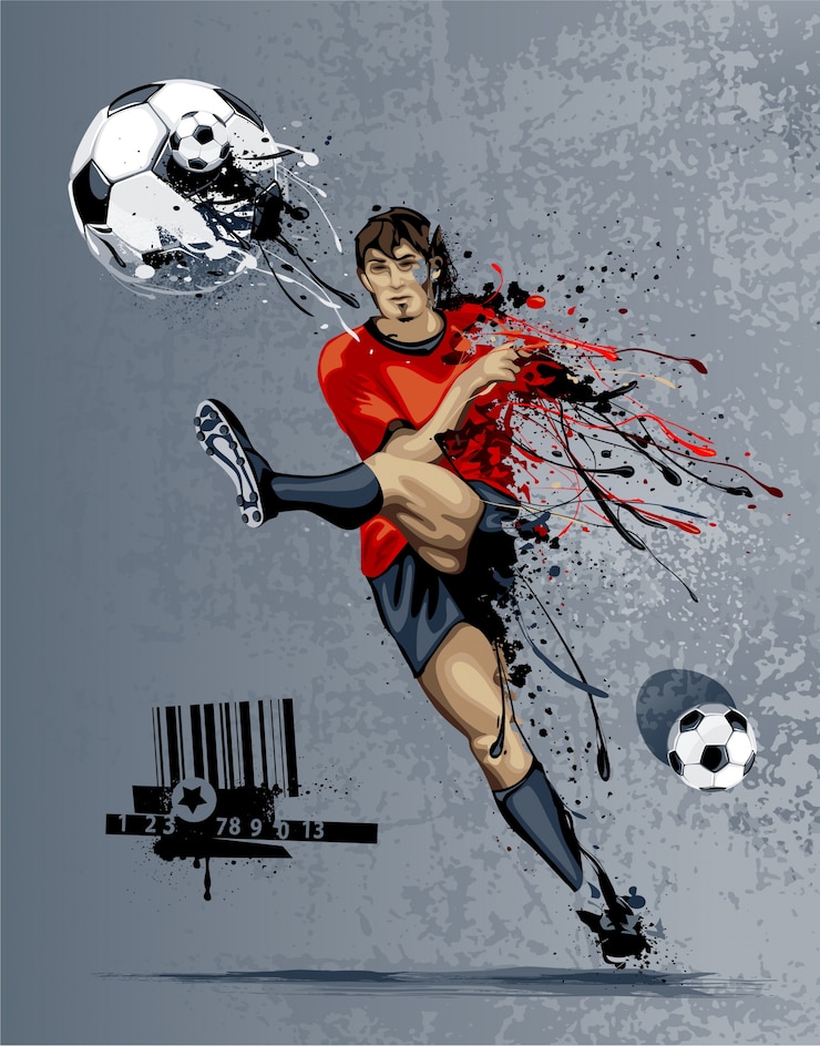 Free Vector football background design
