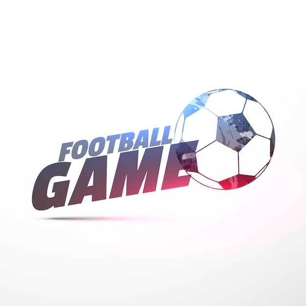 Football game background with light effect