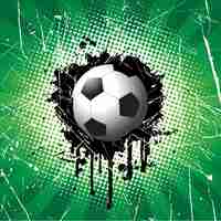 Free vector football on grunge style background