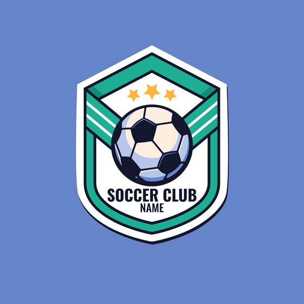 Football logo design template