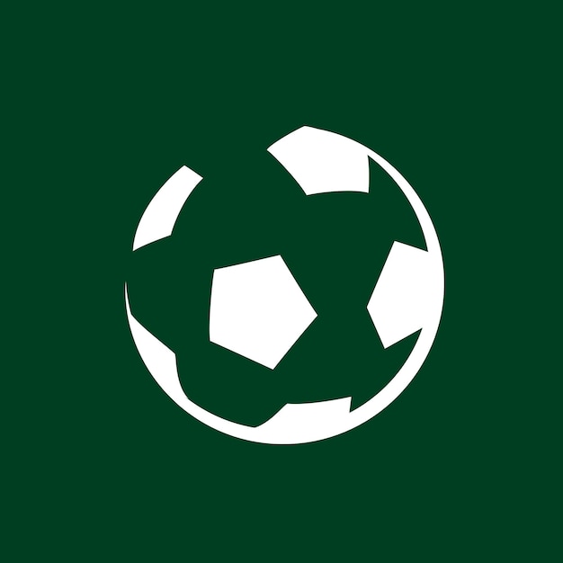 サッカーのロゴデザインベクトル、フラットグラフィック