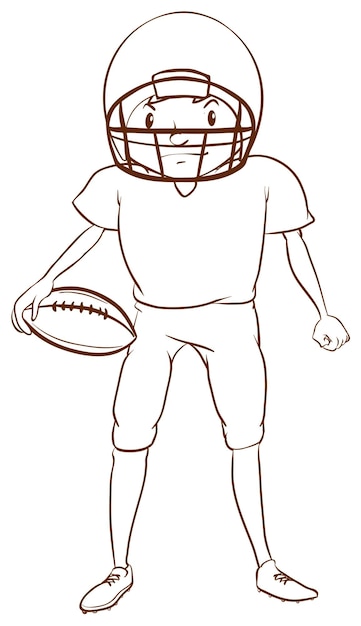 A football player