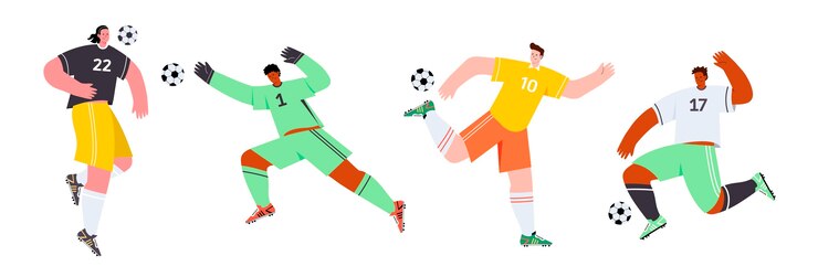 無料Vector サッカー選手のイラスト
