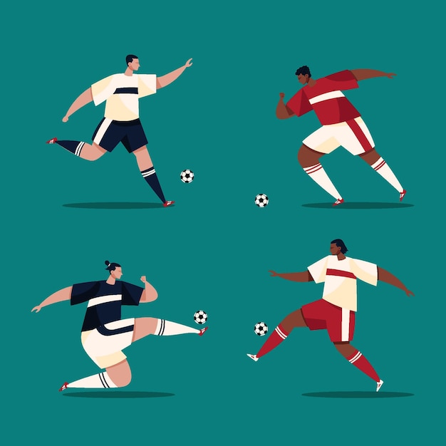 サッカー選手のイラスト