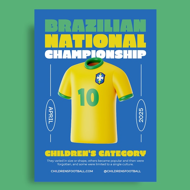 football poster template design