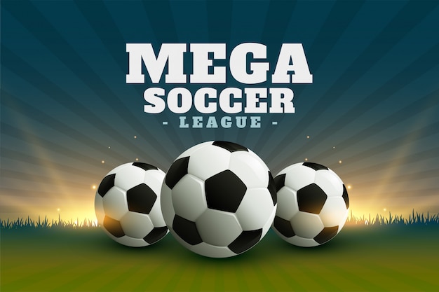 Football or soccer league championship background