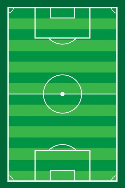 Premium Vector Football Field Or Soccer Field