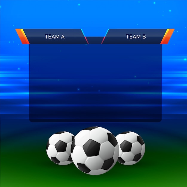 Football sports chart design background