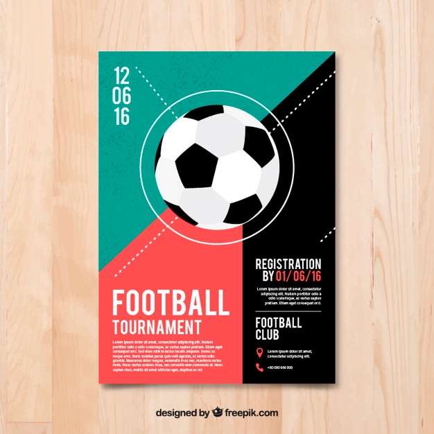 Football Tournament Flyer: Free Vector Template Download