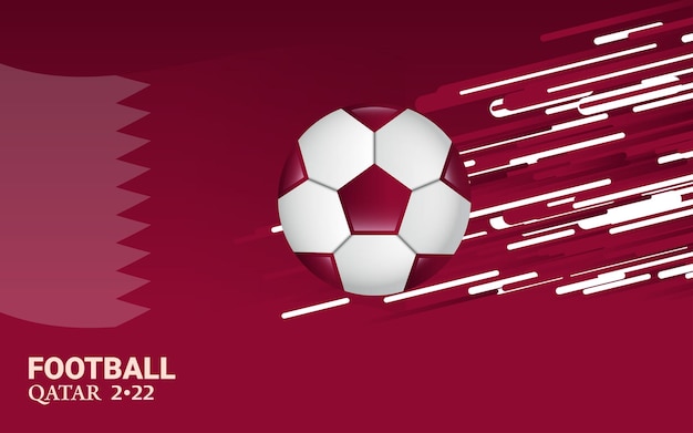 Free vector football worldcup qatar 2022 abstract soccer background template