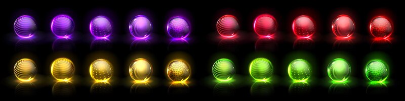 force shield bubbles energy glow balls spheres