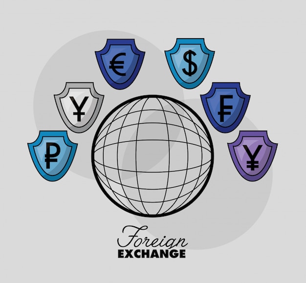 Free vector foreign exchange background