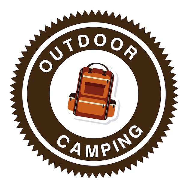 Free vector forest camping