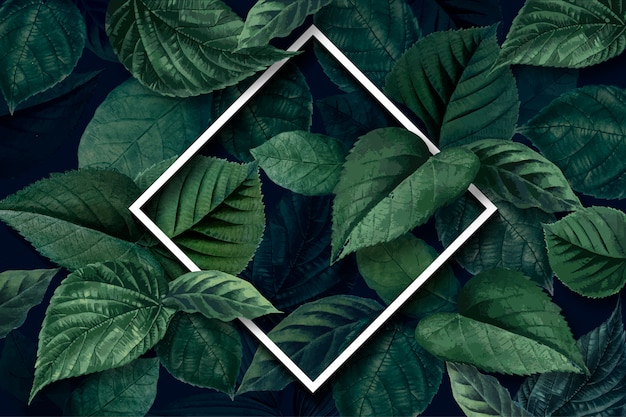 Forest leaf frame