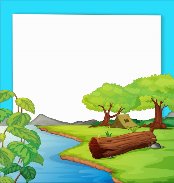 Free vector forest scene