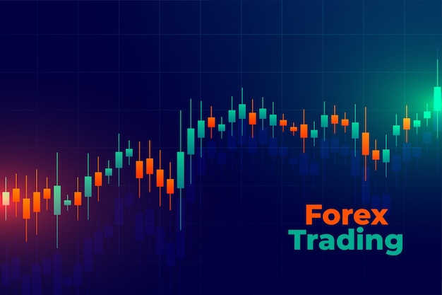 Forex trading buy and sell trend stock market background