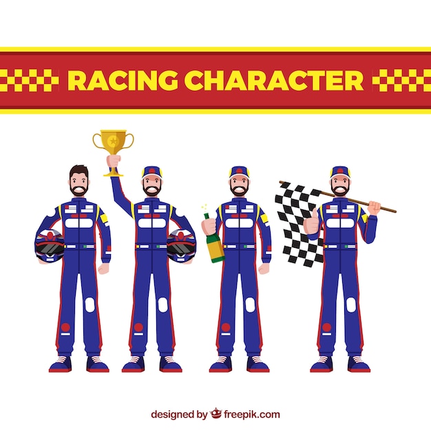 Collezione di personaggi di formula 1