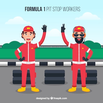 Formula 1 Pit Stop Workers