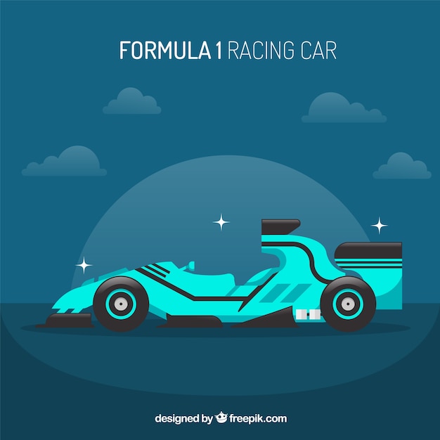 Free vector formula 1 racing car