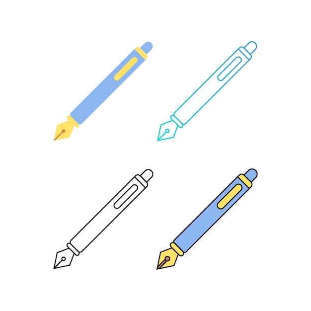 Free vector fountain pen icon