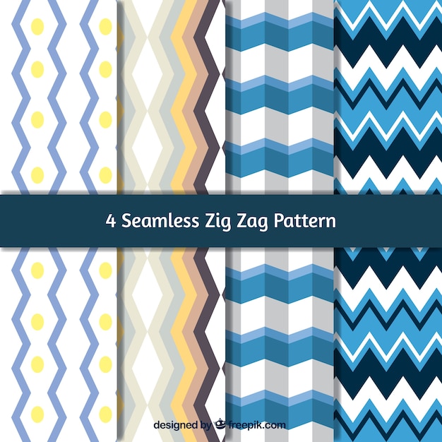 Free vector four abstract patterns