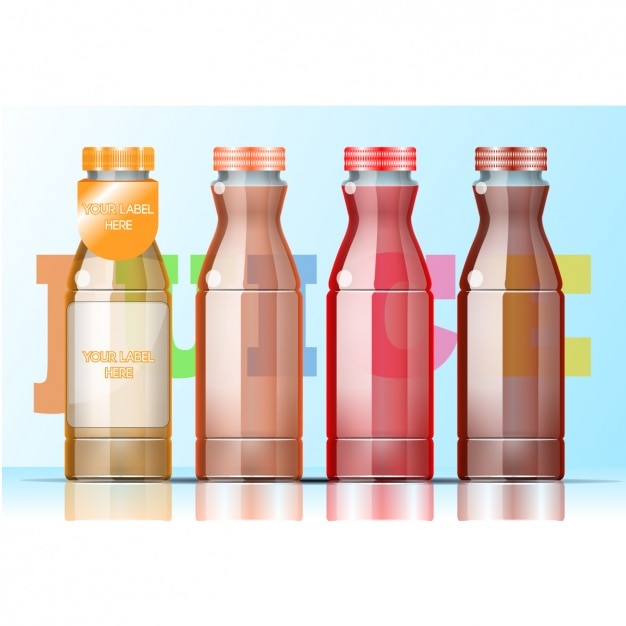 Free vector four bottles