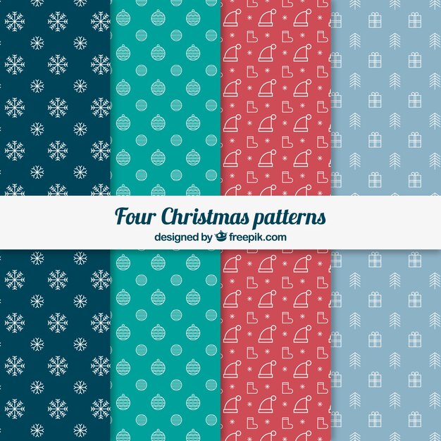 4 가지 크리스마스 패턴
