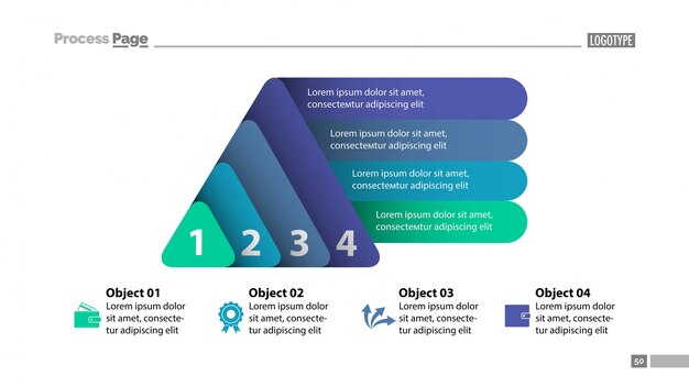 Four elements plan slide template – Free Vector Download