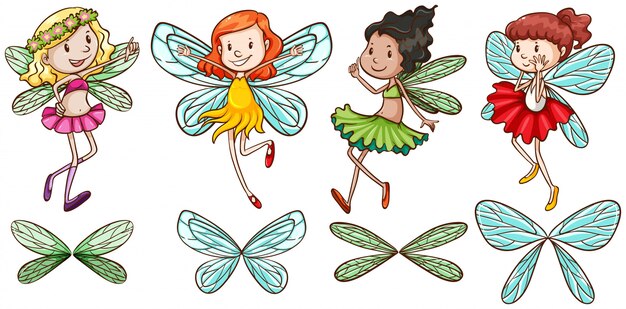 Four fairies