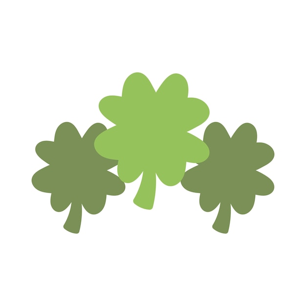 Free vector four leaf clovers