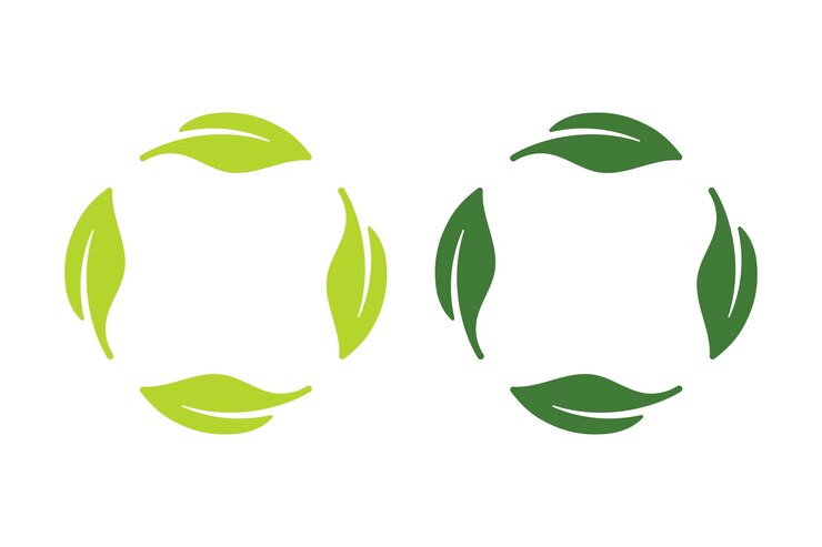 Free Vector four leaf cycle set of two