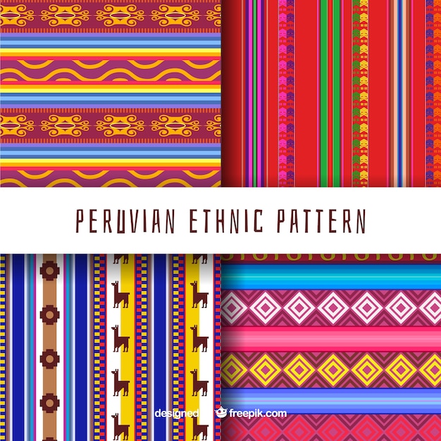 Four peruvian patterns  
