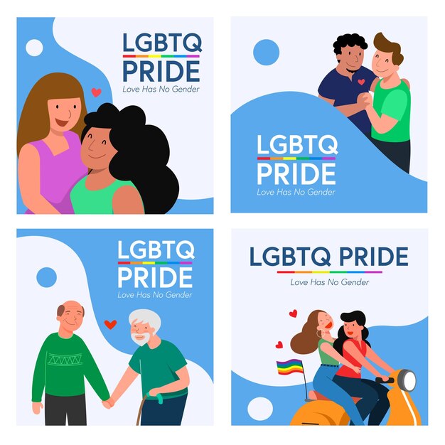 Четыре группы геев и лесбиянок из ЛГБТ на скутере и многое другое.