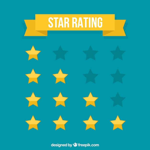 Free vector four star ratings