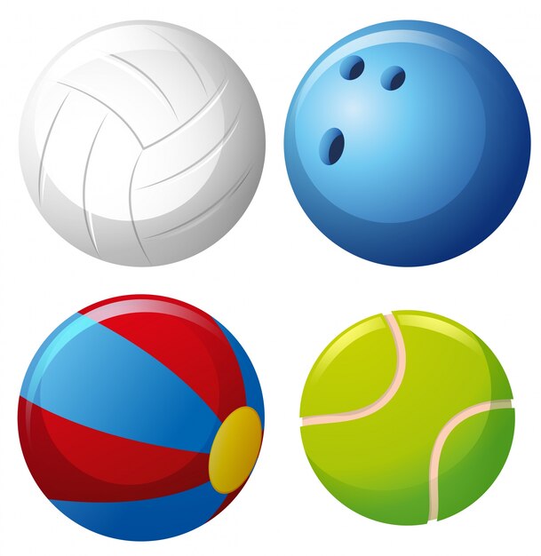 Four types of balls