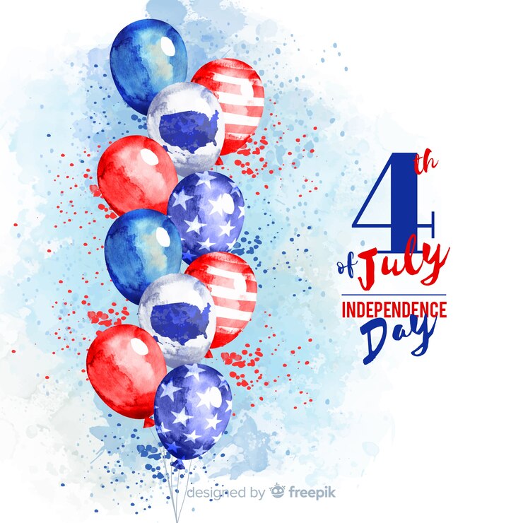 Free Vector Fourth of july background