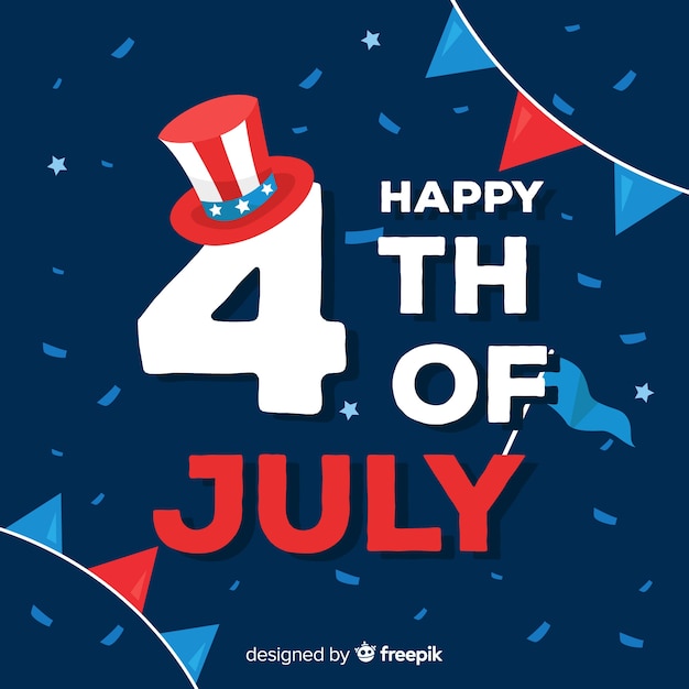 Free vector fourth of july background