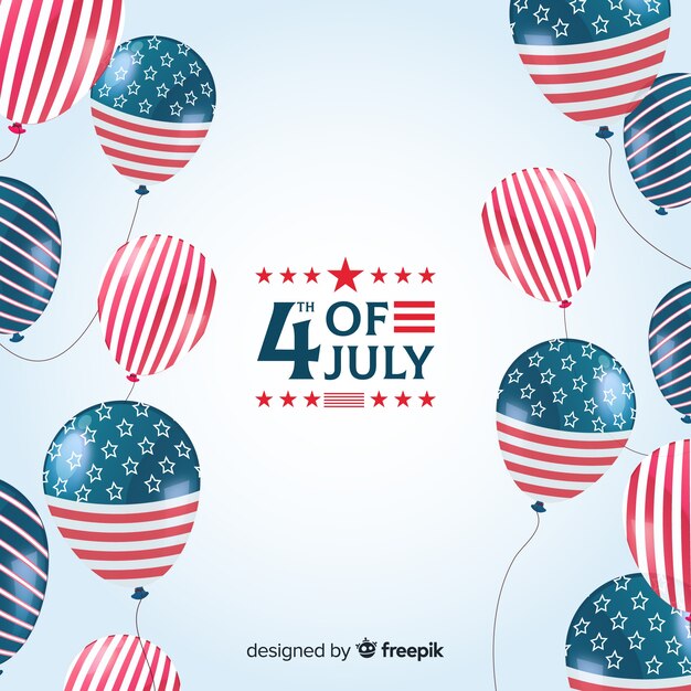 Free vector fourth of july background